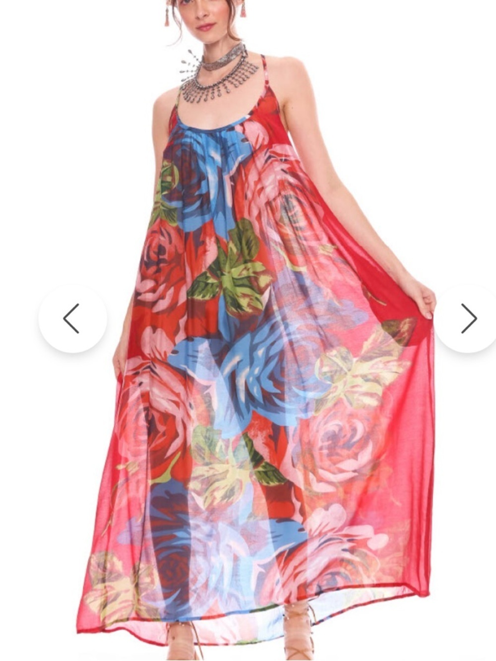 Aratta Silent Journey Exotic Maxi Dress NWT